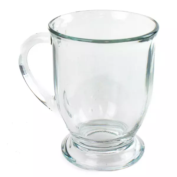 Anchor Hocking Cafe Glass Coffee Mug, 16 Oz Clear Glass Mug