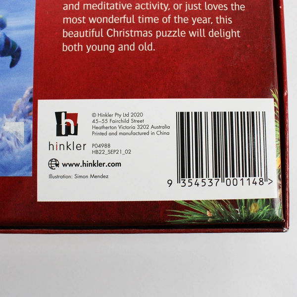 Hinkler Classic 1000-Piece Jigsaw Puzzle Santa/Sleigh Winter Wonderland, New