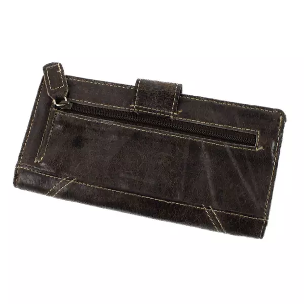 Kenneth Cole Reaction Brown Women's Leather Bifold Wallet Compact