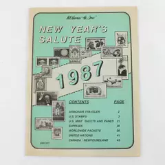 H.E. Harris 1987 Stamp Catalog Collector Reference Guide Vintage