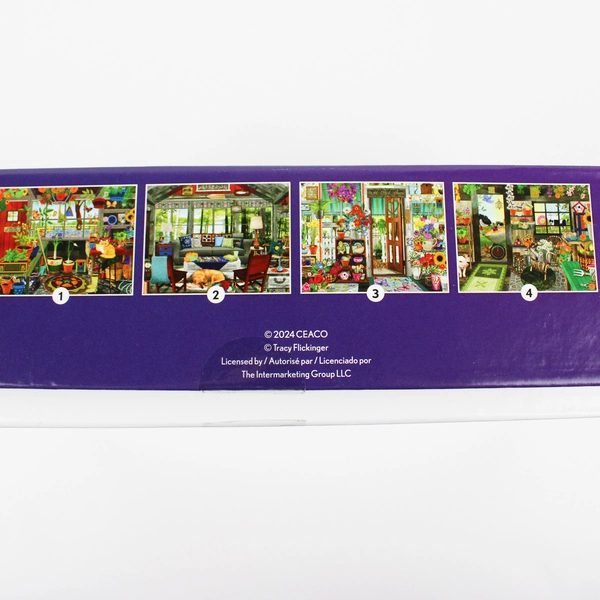 Ceaco 4 x Jigsaw Puzzles Home Scenes 500 Pieces Each Tracy Flickinger Complete