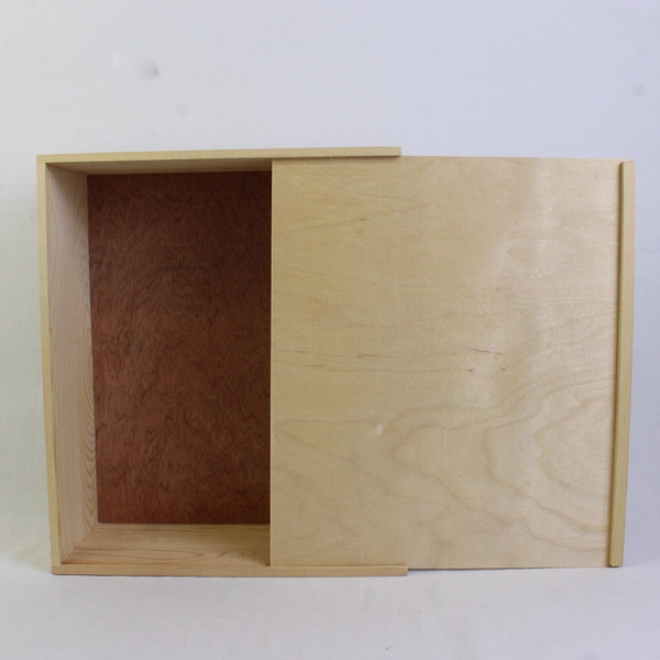 Williams Sonoma California Wooden Slide Top Wine Crate 13"x11"x5"