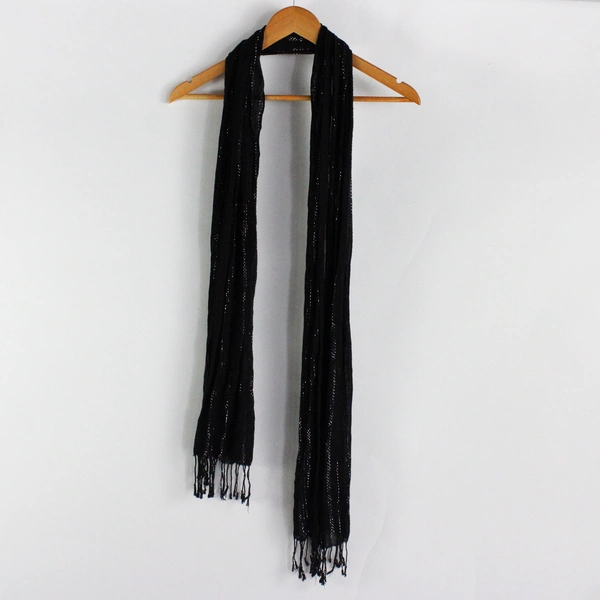 Lot of 4 Women's Scarves Various Colors Metallic Weave