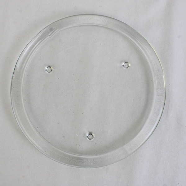 Lot Of 2 Unbranded Unmarked Clear Glass Candle Plate 5.5" Diameter & 6"