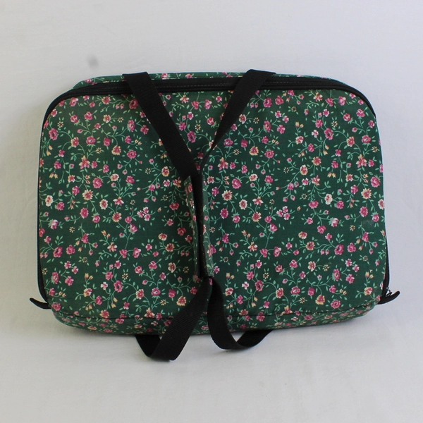 Outer Circle Products Floral Fabric-Covered Laptop Backpack 15.5" x 12.5"