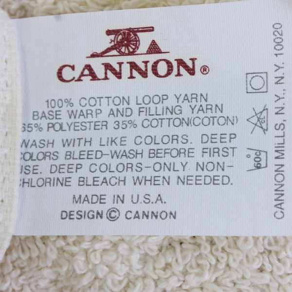 Cannon Kitchen Towel Mounted on an Embroidery Hoop with Cooking Bear Design