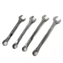 Lot of 4 Wrenches Assorted Sizes Used Hand Tools