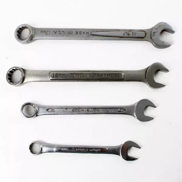 Lot of 4 Assorted Wrenches Hand Tools