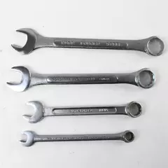 Lot of 4 Assorted Used Wrenches 19" 9/16" 11/16" 3/8" Hand Tools