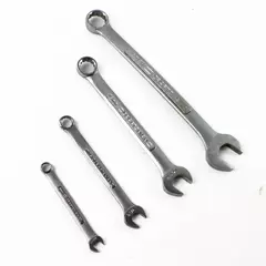 Lot of 4 Assorted Wrenches 8mm 16mm 13/16" 7/16" Used Hand Tools