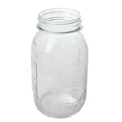 Ball Mason Jar 62A B23 Clear Glass 7" Vintage Canning Jar No Lid