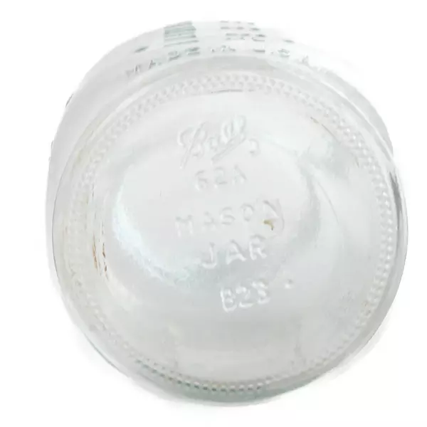 Ball Mason Jar 62A B23 Clear Glass 7" Vintage Canning Jar No Lid