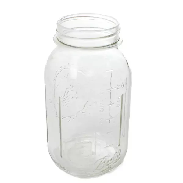 Ball Mason Jar Clear Glass 5D 62 Vintage 16oz Pint No Lid 7in Tall