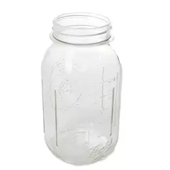 Ball Mason Jar Clear Glass 5D 62 Vintage 16oz Pint No Lid 7in Tall