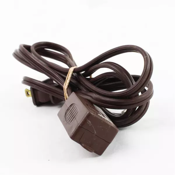 Lot of 4 Brown & White Extension Cords Untested