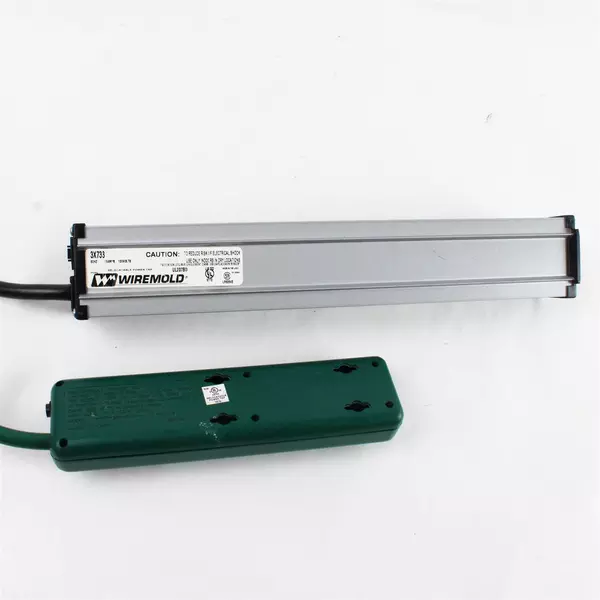 Wiremold Plug-In Outlet Center Units with Green Extension Cord Used