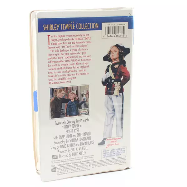 Bright Eyes (1994) Colorized VHS Shirley Temple Clamshell Case Untested