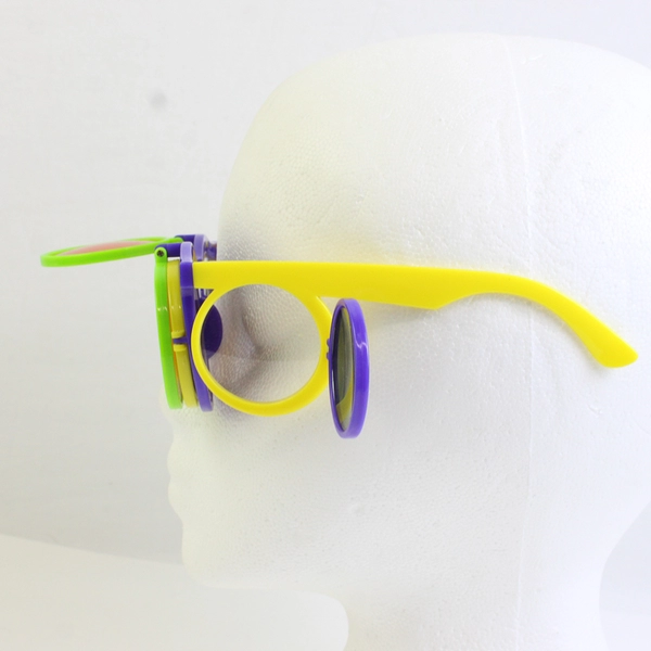 Green Purple Yellow UV Protection Novelty Sunglasses