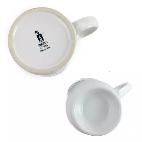 Lot of 2 Goose Coffee Mugs B&D Ribbon Geese Irish & Inarco Vintage 4.5"