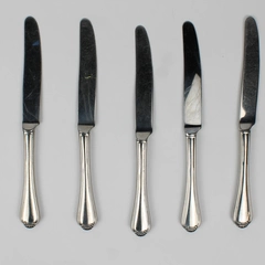Lot Of 5 Oneida Silver Winter Hill (Stainless) Flatware Dinner Knives 9.5" Long