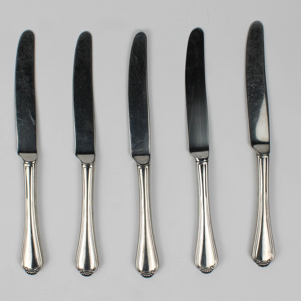Lot Of 5 Oneida Silver Winter Hill (Stainless) Flatware Dinner Knives 9.5" Long