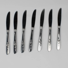 Lot Of 7 Oneida Silver Sweet Briar (Stainless) Flatware Dinner Knife 8.5" Long