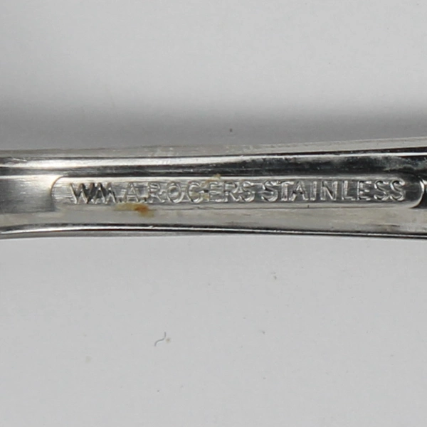 Lot Of 5 William Rogers Spring Flower (Stainless) Soup Spoons (Tablespoons)