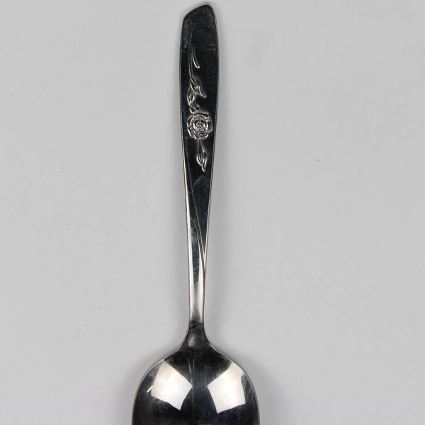 Lot Of 4 Roger Williams Spring Flower Stainless Flatware 3 Soup Spoons & 1 Sugar