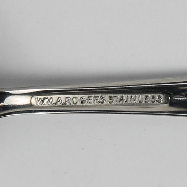 Lot Of 4 Roger Williams Spring Flower Stainless Flatware 3 Soup Spoons & 1 Sugar