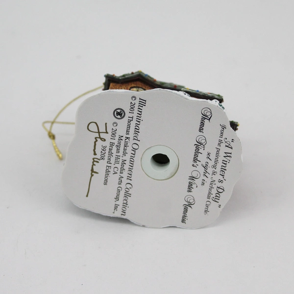 2001 Thomas Kinkade Winter Memories Cottage Ornament A Winter's Day