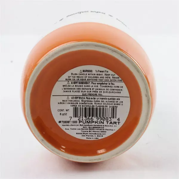 Heartfelt Wishes Crock Candle Pumpkin Tart Scented 6" Fall Holiday Decor
