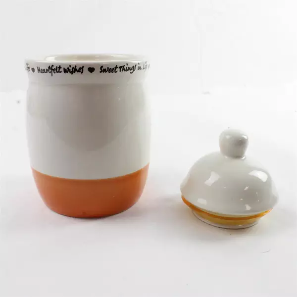 Heartfelt Wishes Crock Candle Pumpkin Tart Scented 6" Fall Holiday Decor