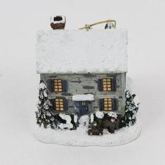 2001 Thomas Kinkade Winter Memories Cottage Ornament Winter Moments