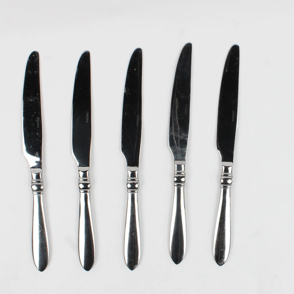 Lot Of 5 Oneida Silver Manchester (Stainless) Flatware Dinner Knives 9.75" Long