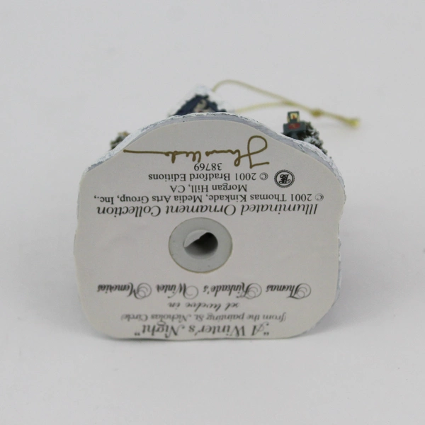 2001 Thomas Kinkade Winter Memories Cottage Ornament A Winter's Night