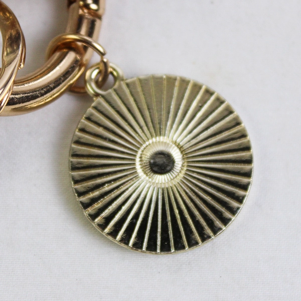 Silver Faux Leather Wristlet Bangle Keychain Women's Bracelet Key Ring Tassel