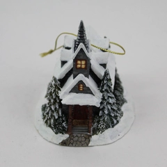 2001 Thomas Kinkade Winter Memories Cottage Ornament Light of Hope Church