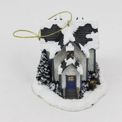 2002 Thomas Kinkade Winter Memories Cottage Ornament Evening Welcome