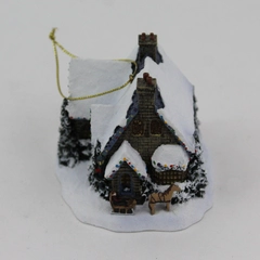2002 Thomas Kinkade Winter Memories Cottage Ornament Christmas Memories