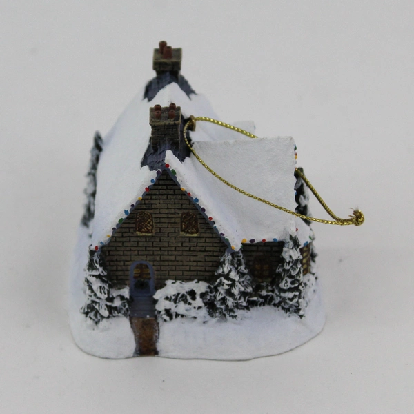 2002 Thomas Kinkade Winter Memories Cottage Ornament Christmas Memories