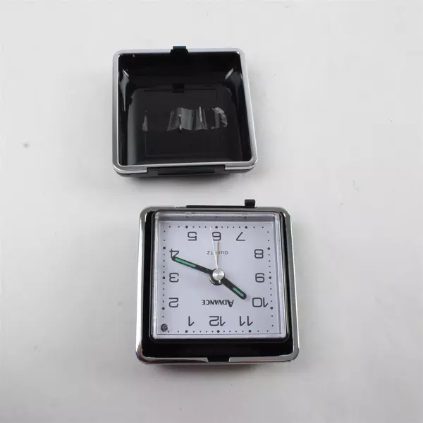 Vintage Advance Quartz Folding Travel Alarm Clock Compact Used Untested