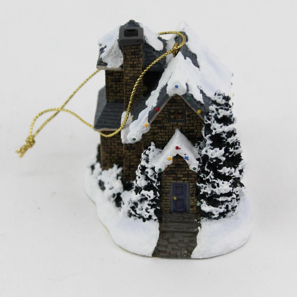 2002 Thomas Kinkade Winter Memories Cottage Ornament Quiet Evening