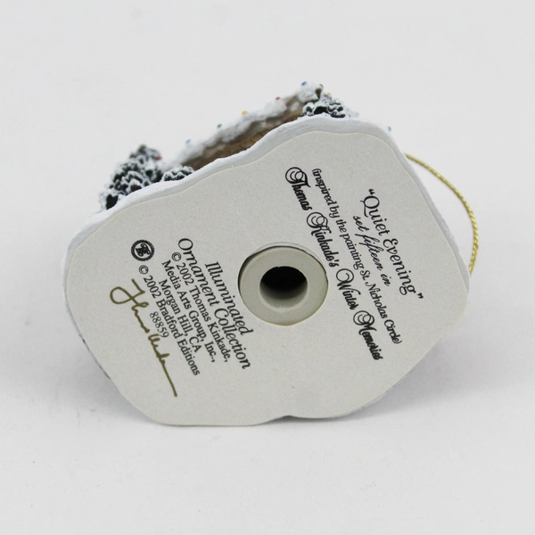 2002 Thomas Kinkade Winter Memories Cottage Ornament Quiet Evening