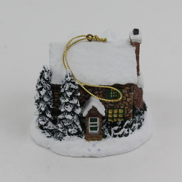 2002 Thomas Kinkade Winter Memories Cottage Ornament From the Heart Gifts