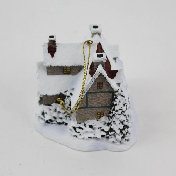 2002 Thomas Kinkade Winter Memories Cottage Ornament Holiday Lights