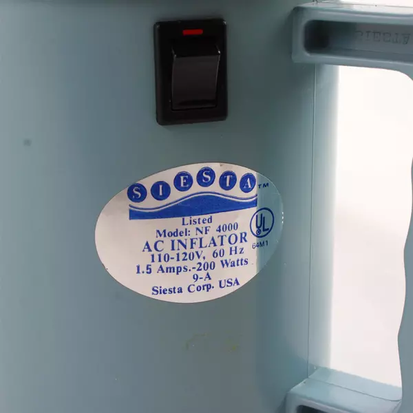 SIESTA NF4000 Portable Air Inflator Deflator Pump 2.2lb Tested Used