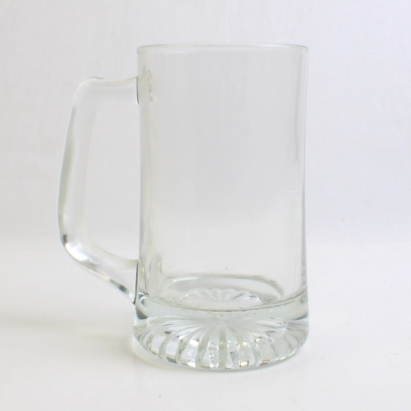 Set of 2 Clear Glass Beer Mugs Barware Drinkware