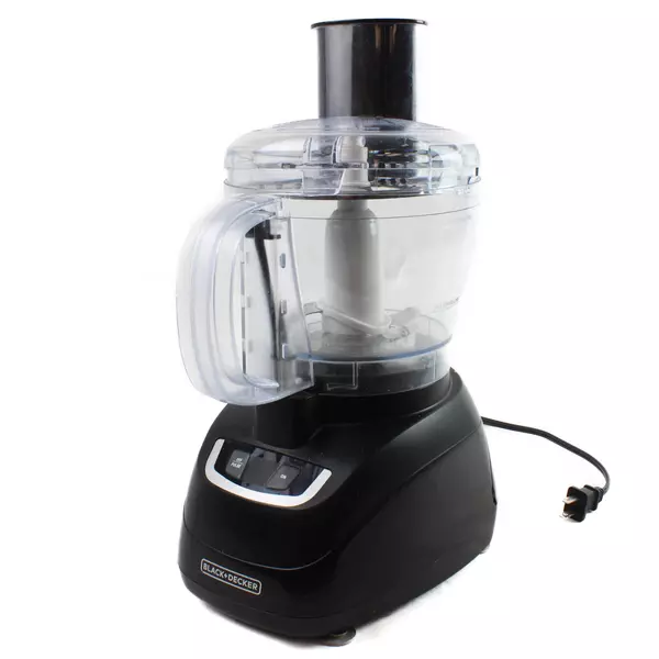 BLACK+DECKER FP1600B 8-Cup Food Processor Black Compact Tested Used