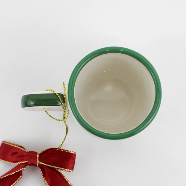 Spode Mini Coffee Cup Christmas Tree Ornament 2½" Ceramic Mug w/ Box