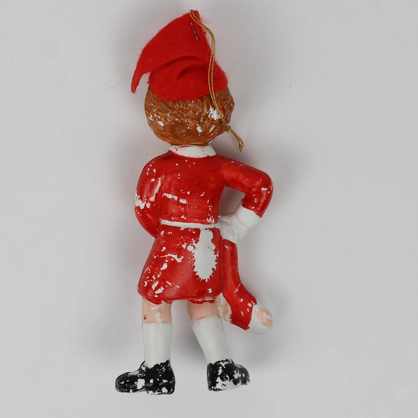 VHTF 5” Vintage Little Orphan Annie with Stocking & Santa Hat Christmas Ornament